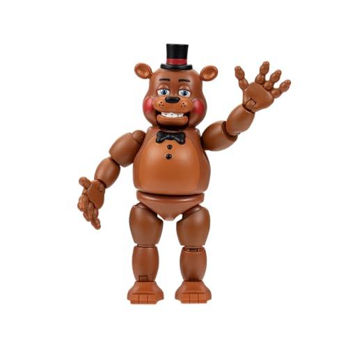 Five Nights at Freddy's FNF0002 - Toy Freddy – 12,5 cm – Personaggio mobile con funzione spaventosa e occhi che si illuminano al buio – Personaggio ufficiale Jazwares