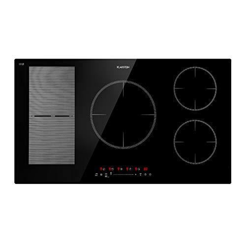 Klarstein Piastra ad Induzione a 5 Fuochi, Piano Cottura Professionale 9000W Integrata con Controllo Touch, Fornello a 5 Zone