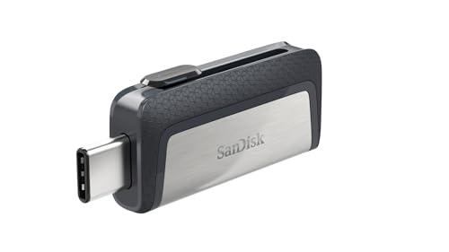 Sandisk Ultra Dual USB Drive Type-C 256 GB, USB 3.1 Type C, Nero/Argento