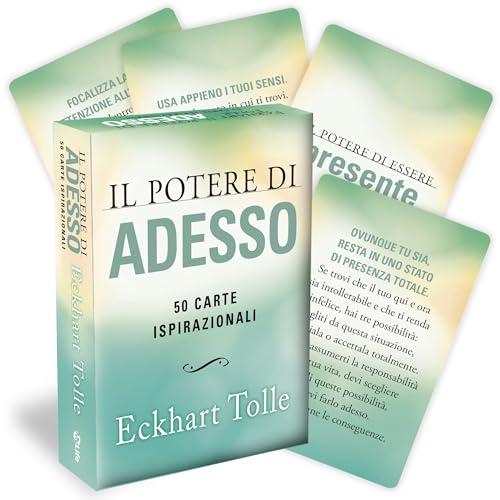 Il Potere di Adesso, 50 carte ispirazionali con guida a colori, Nuova edizione con cofanetto prestigioso adatto a confezione regalo, Una carta al giorno per Mindfulness, Meditazione e Consapevolezza