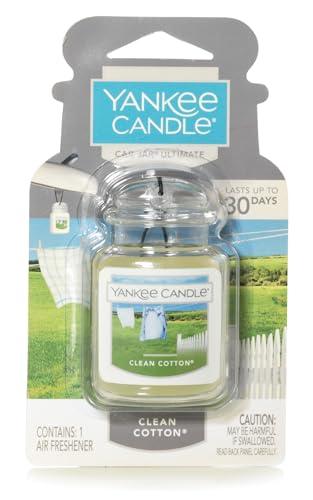 Yankee Candle Car Jar Ultimate Profumatore d'aria | Clean Cotton | Dura fino a 4 settimane