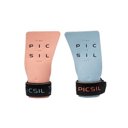PICSIL - Paracalli Condor, Grips Professionali per Protezione delle Mani, Uso con Magnesio, Manopole per Cross Training, Calistenics, Fitness e Ginnastica (Coral, G+)