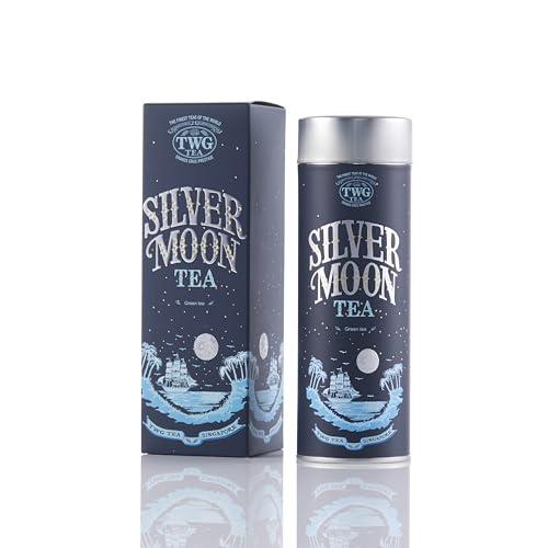 TWG Tea | Silver Moon Tea | Tè Verde | Fragola | Latta Haute Couture, 100G | Set Regalo