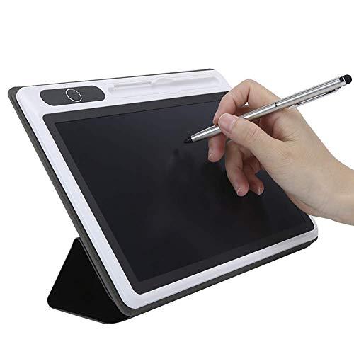 Ejoyous Lavagna LCD, Blocco Note Elettronico da 9 Pollici Tavoletta Grafica LCD Scrittura a Mano Tavolo da Disegno Tavolo da Disegno LCD con Custodia Protettiva (Nero (con Custodia in Pelle))