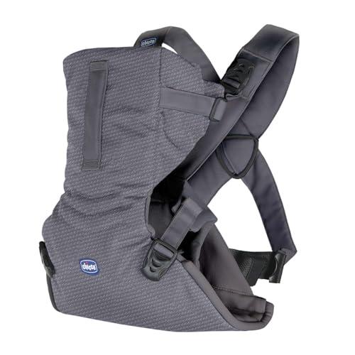 Chicco Easyfit Marsupio Neonati Ergonomico per Bebè e Bambini dalla Nascita a 9 Kg, Porta Bebè Semplice e Intuitivo da Indossare, Fronte Mamma e Fronte Strada, Supporto per Testa e Collo, Grigio