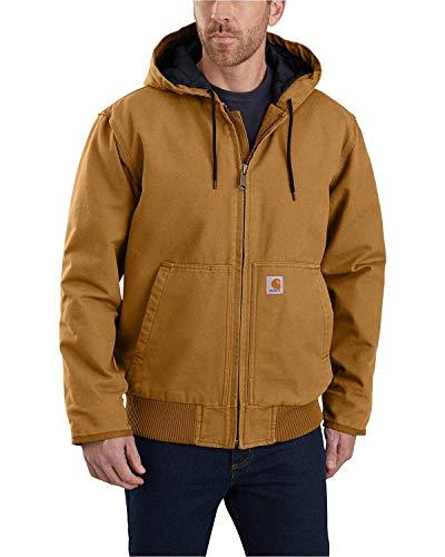 Carhartt, Herren, Weite, isolierte Freizeitjacke aus ausgewaschenem Segelleinen, Carhartt® Braun, XXL