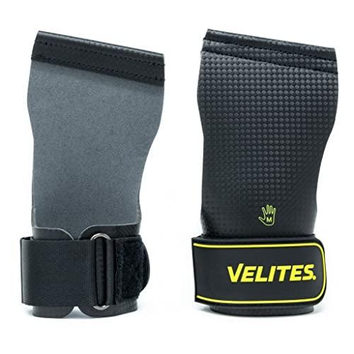 Velites - Quad Carbon I Strade Professionali per Atleti Cross Training o Ginnastica | 100% Vegane I Uso con Magnesio, transizioni Rapide I Fascia Regalo (XL)