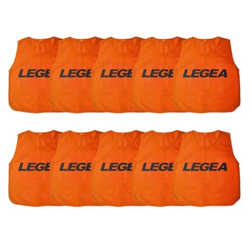 LEGEA 10 x Casacca Allenamento Calcio Promo – Gilet Sportivo Training Unisex XS–XXL per Bambini, Juniores e Adulti – Pack 10 Colori Assortiti