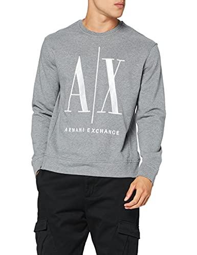 ARMANI EXCHANGE Icon Project, Felpa, Uomo, Grigio (Bc09 Grey 3930), XL