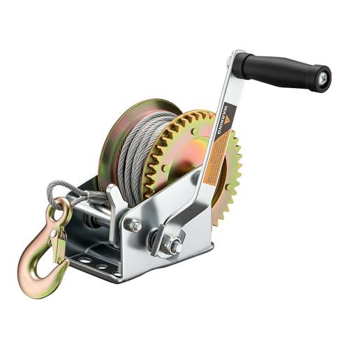 Verricello manuale per barche da 720 kg 10 m rapporto di trasmissione 4:1