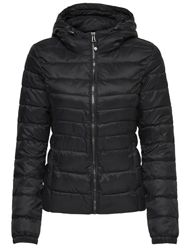 Only Short Quilted Jacket Giacca, Nero (Black), XL Donna