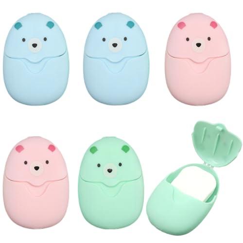 MytaYt Sapone in Fogli da Viaggio 300 Fogli di Sapone Portatili Mini Sapone Fogli Foglie di Sapone di Carta USA e Getta per Viaggi, attività All'aperto e Campeggio (6 Scatole)