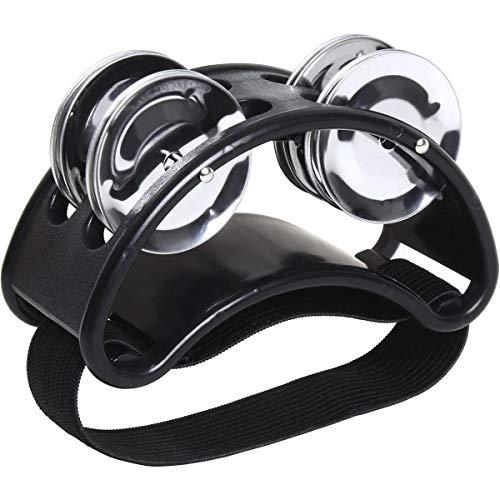 iGadgitz Xtra U6993 - Cembalo Piede Tamburello Foot Tambourine - Chitarristi, Musicisti, Cantanti, Lezioni di Musica, Bands e altro - Nero