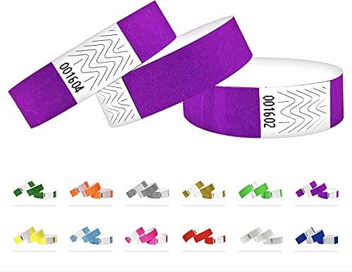 500 pezzi - 19 mm Tyvek Wristbands, Tyvek Braccialetti, Tyvek Bracciali, Festival Braccialetti, Night-Club Braccialetti