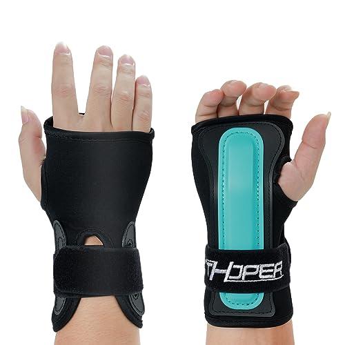 CTHOPER Protezioni da Polso Guanti Paramanico per Snowboard, Sci, Skateboard, Sport, Ginocchiera Protettiva per Polso (1 Paio)L