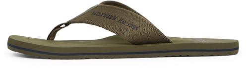 Tommy Hilfiger Uomo Infradito Beach Sandal Infradito, Verde (Army Green), 44
