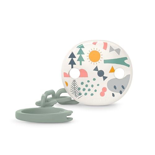 Suavinex Portaciuccio, Catenella con Clip, per Bambini +0 Mesi, Adatto ai Neonati, Walk in the Park Verde