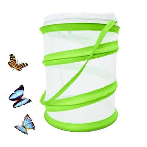 Pop-Up Design - Gabbia per l'habitat delle farfalle e degli insetti, pieghevole, con rete di insetti, 16 x 20 cm