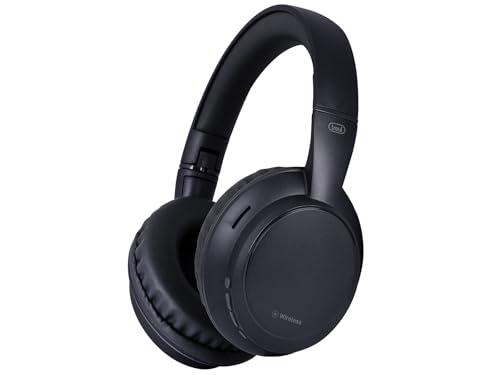 Trevi DJ 12E35 BT Cuffie Wireless Over Ear, Stereo HiFi con Microfono, 12h Autonomia, Comandi su Padiglione, Pieghevoli e Leggere, Compatibili con Apple e Android, per Viaggio, PC, Telefono e Ufficio