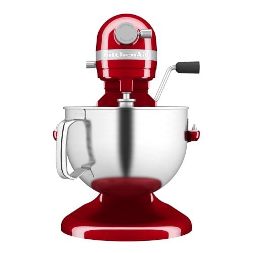 KitchenAid Artisan Planetaria Bowl-Lift 5.6L, 11 Velocità con Avvio Morbido, Ciotola a 3 Punti di Bloccaggio, Miscelazione Planetaria 67 Punti, 5 Accessori Inclusi, Empire Red