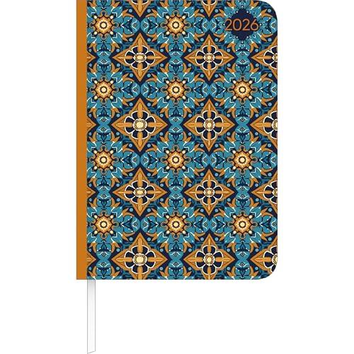 Lady Journal Oriental Pattern 2026 - Taschenkalender A6 (10,7x15,2 cm) - Weekly - 192 Seiten - Notiz-Buch - Termin-Planer - Alpha Edition