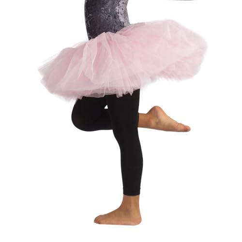 CALZITALY Pack 1 o 2 Paia - Leggings Danza Bimba, Pantacollant Danza Classica, Leggings Ballet, Collant Senza Piede Danza, Nero, Rosa, 4-6, 8-10, 12-14 Anni, 60 den, Made in Italy (8-10 Anni, Nero)