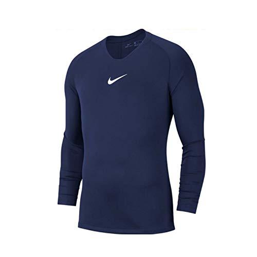 Nike Dry 1stlyr Jersey LS, Maglia Termica Uomo Park Firstlayer S 410 Mi Unisex Bimbi, Midnight Navy/White, S