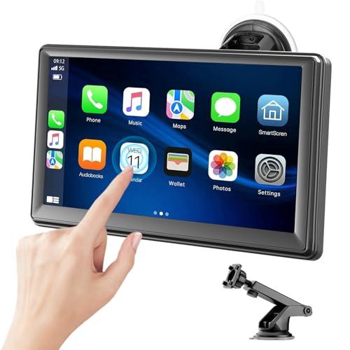 Senza Fili Autoradio, Wireless A-pple Carplay & Android Auto Portatile, 7 Pollici Stereo Auto HD Touch Screen, Car Radio with Mirror Link, GPS Navi, Bluetooth, FM, Siri, AUX, Airplay, Voice Control