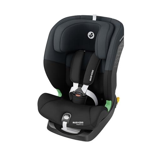 Maxi-Cosi Titan S i-Size, Seggiolino auto per bambini, 15 mesi-12 anni (76-150 cm), Seggiolino auto ISOFIX, Reclinabile 5 posizioni, 13 posizioni del poggiatesta, Protezione G-CELL, Tonal Black