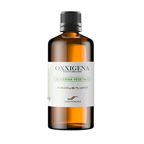 Oxxigena - Glicerina Vegetale Liquida Pura ≥ 99,5% (Glicerolo) da 500 ml, Base Neutra Full VG, Ideale per Idratare Pelle, Capelli e per Liquidi, Insapore e Inodore, Purezza Farmaceutica
