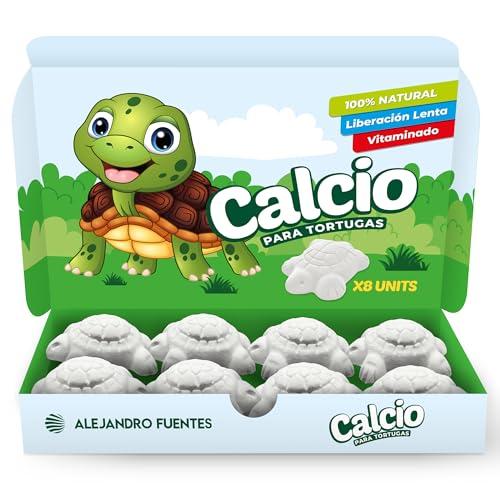 AF® - 8 Calcio per Tartarughe di Terra, 8 Pack Osso di Seppia per Tartarughe | Rilascia il Reptile calcium Lentamente, Evita il Cattivo Odore, Calcio Rettili