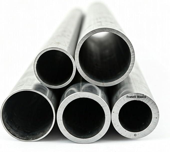 tubo tondo in ALLUMINIO EN 6060 ANTICORODAL, disponibili vari diametri e lunghezze (d40/30x500mm)