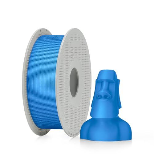 Bambu Lab PLA Matte (Opaco) – Filamento 3D 1.75 mm, Finitura Opaca Uniforme, Tolleranza ±0,03 mm, RFID e Compatibile AMS/AMS Lite – Facile da Stampare per Bambu P1 X1 A1 - Bobina, 1kg, Blu Marino
