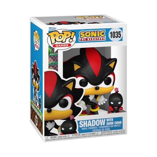 Funko Pop! & Buddy: Sonic - Shadow The Hedgehog With DChao - Sonic The Hedgehog - Figura in Vinile da Collezione - Idea Regalo - Merchandising Ufficiale - Giocattoli per Bambini e Adulti