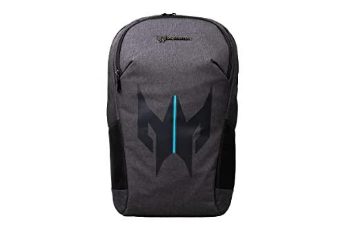 Predator Zaino Gaming, Zaino Porta PC, Zaino per Notebook 15.6”, Zaino da viaggio, Tasca Frontale Multipla, Materiale poliestere, Leggero, 500 gr, Nero