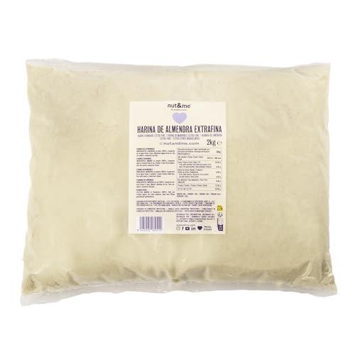 Farina di Mandorle Naturale 2 KG Keto nut&me | Senza Glutine | vegetariano e vegano | Chetogenica - Pasticceria Ideale | Senza zucchero | Senza conservanti o additivi | Ad alto contenuto di proteine