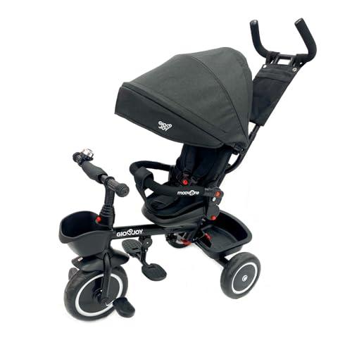 Triciclo Evolutivo Moov-1 4-in-1 per Bambini dai 18 mesi (Nero)