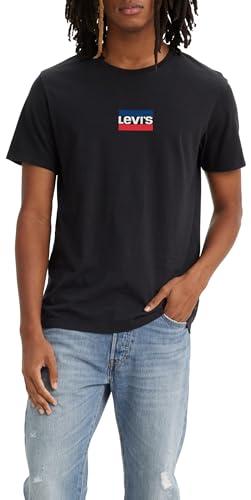Levi's Graphic Crewneck Tee T-shirt, Mini Sportswear Pirate Black, M Uomo