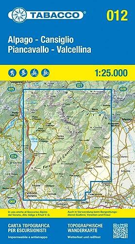Alpago. Cansiglio. Piancavallo. Val Cellina 1:25.000. Ediz. italiana, inglese, francese e tedesca