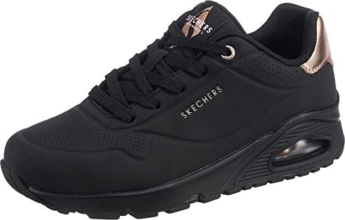 Skechers Uno - Golden Air, Sneakers Donna, Nero Shadow Black Gold, 39.5 EU