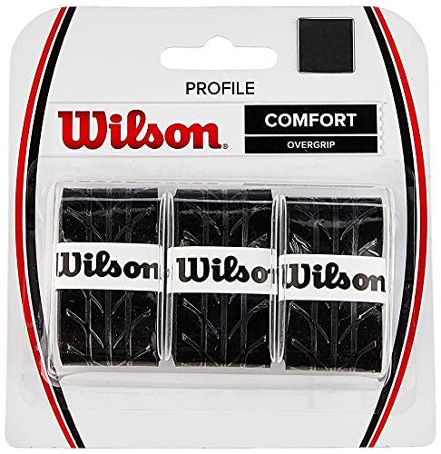 Wilson Overgrip, Profile Overgrip, 3 pezzi, Nero, WRZ4025BK