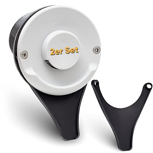 Villkin Scarico condensa (2 Pezzi) per Camper - Compatibile con Truma (interasse 96 mm) - per Copertura Camino Caravan