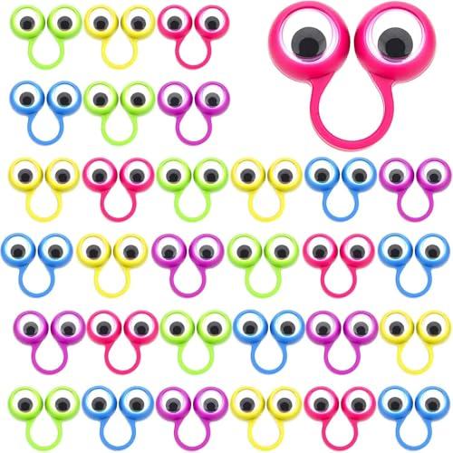 JoyJoyful Regalo di compleanno per bambini 6 7 8 9 10 11 12 anni, 50 bambole per bambini Give Aways, Fidget Ring Toys per bambini adulti (colore casuale)