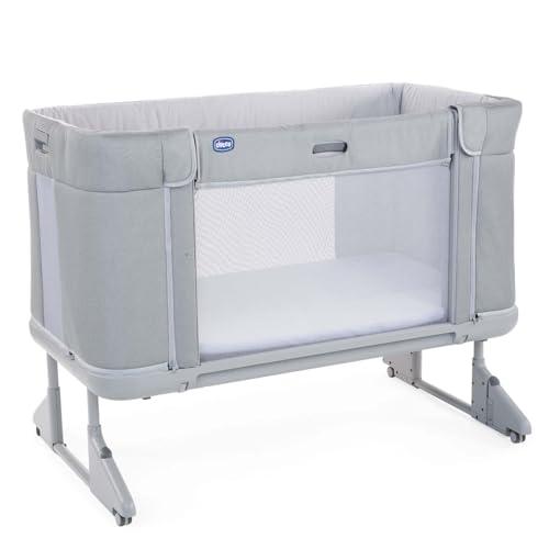 Chicco Next2Me Forever, Culla Neonato Fianco Letto 3in1, Culla che Diventa Lettino Montessori, Fino a 4 Anni (22 Kg), Altezza Regolabile, Buona Circolazione dell'Aria, 4 Ruote, Materasso incluso
