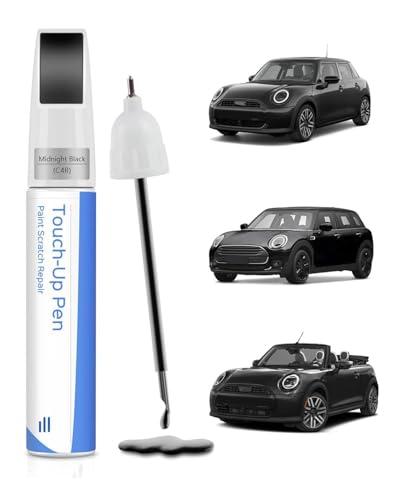 C4R Nero mezzanotte/Midnight Black penna a vernice per BMW MINI – Esatta corrispondenza per graffi, chip e pennello