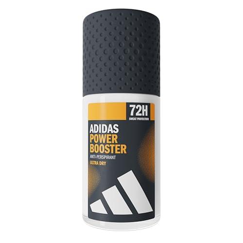 Adidas, Power Booster Deodorante Roll-on Anti-traspirante Uomo, 72 Ore di Protezione, Formula Vegana e Senza Alcol, 50ml