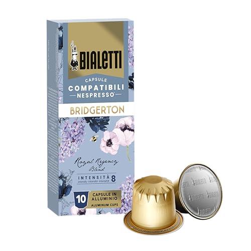 Bialetti Box 10 Capsule Bridgerton Compatibili Nespresso®, Gusto Royal Regency