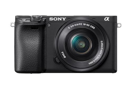 Sony Alpha 6400 Kit Fotocamera Digitale Mirrorless con Obiettivo Intercambiabile SELP 16-50mm, Sensore APS-C, Video 4K HDR, S-log2, S-log3 e Hlg, ILCE6400AB + SELP16502B, Nero