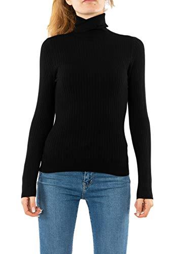 ONLY Onlkarol L/S Rollneck Knt Noos Pullover, Donna, Nero (Black Black), S