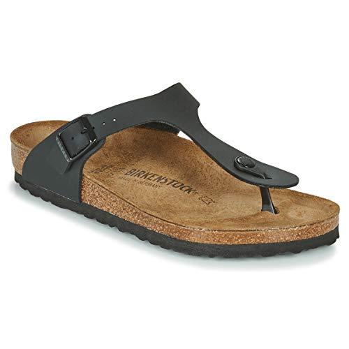 Birkenstock 043691 Gizeh black, Birko Flor INFRADITO Uomo, Black EU 44